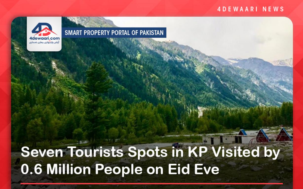 Seven Tourists Spots in KP Visited by 0.6 Million People on Eid Eve