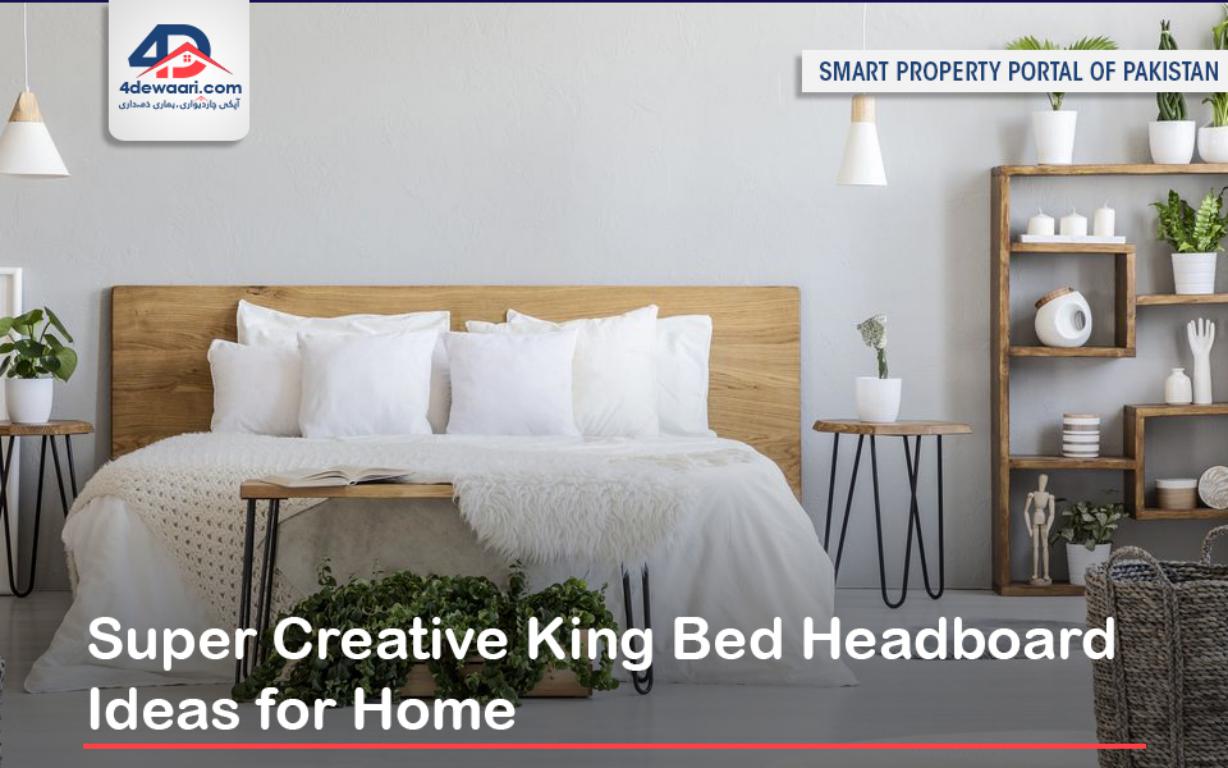 Super Creative King Bed Headboard Ideas for Home 