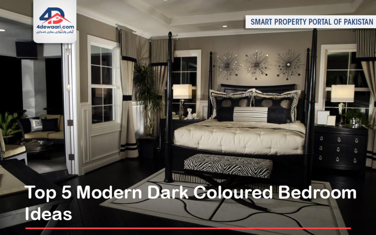 Top 5 Modern Dark Coloured Bedroom Ideas 