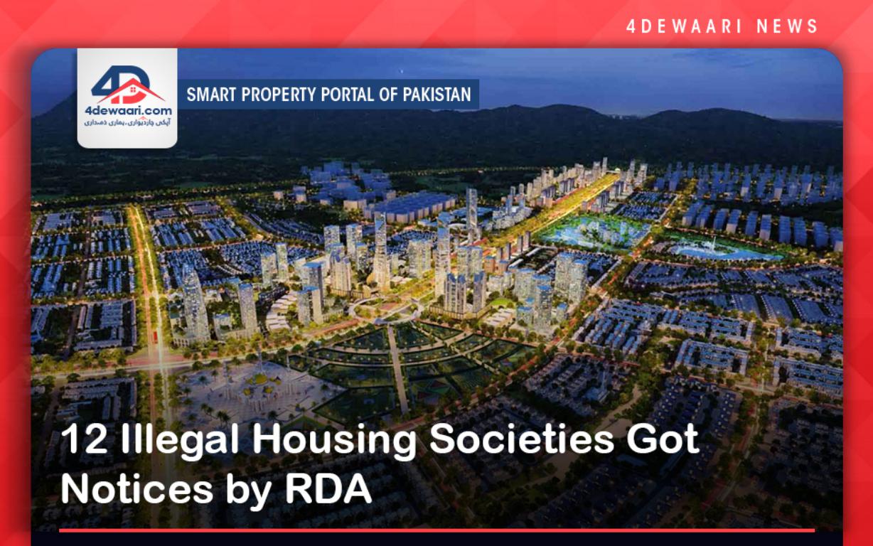 12 Illegal Housing Societies Got Notices by RDA