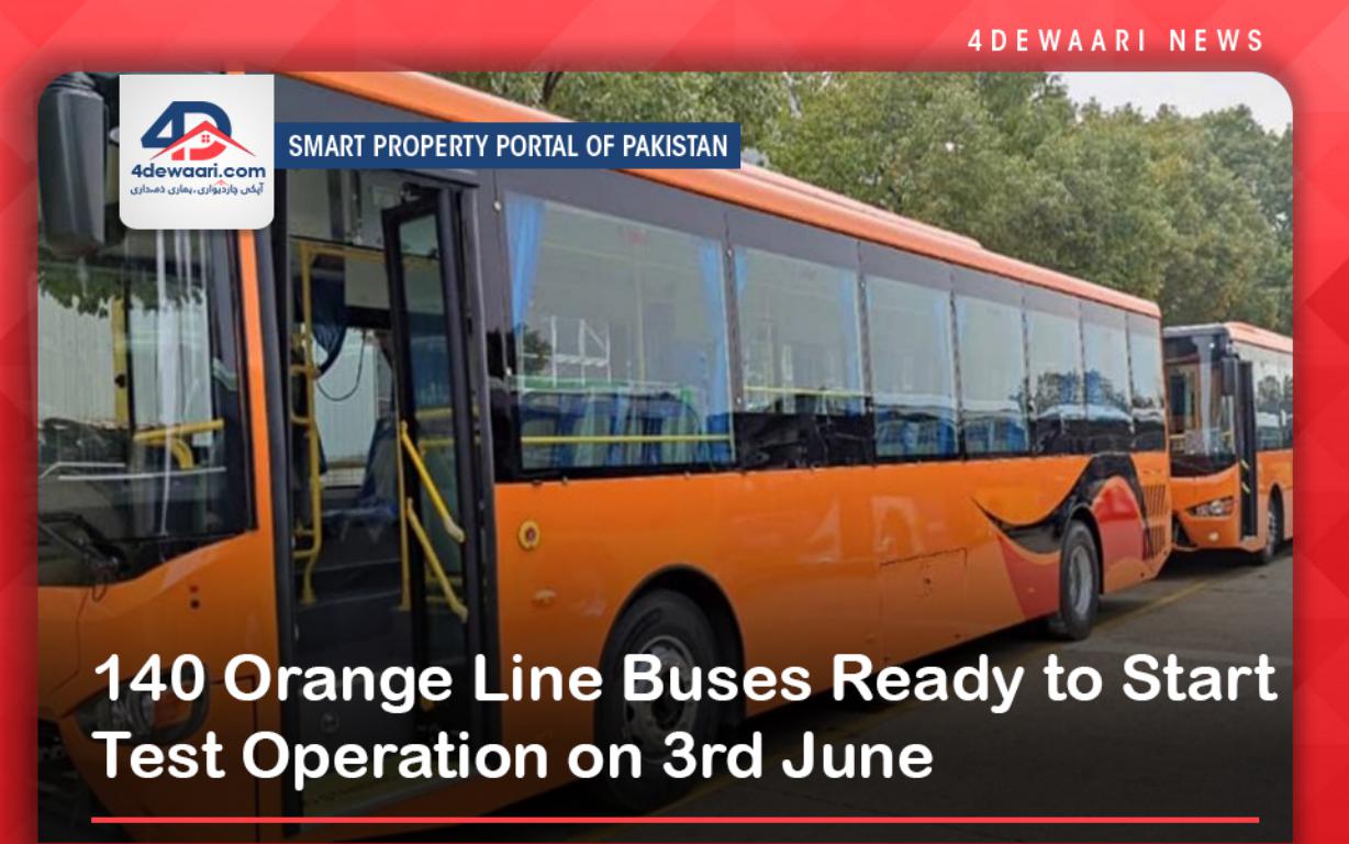 140 Orange Line Buses Ready to Start Test Operation on 3rd June