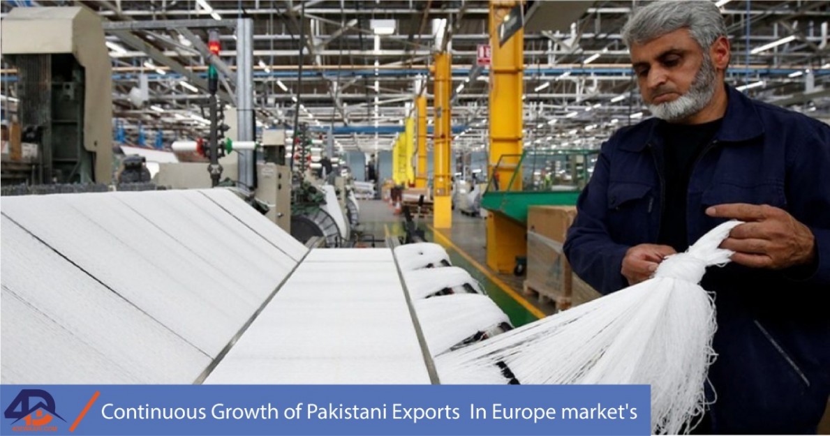 Continuous growth of Pakistani exports  in Europe Market's