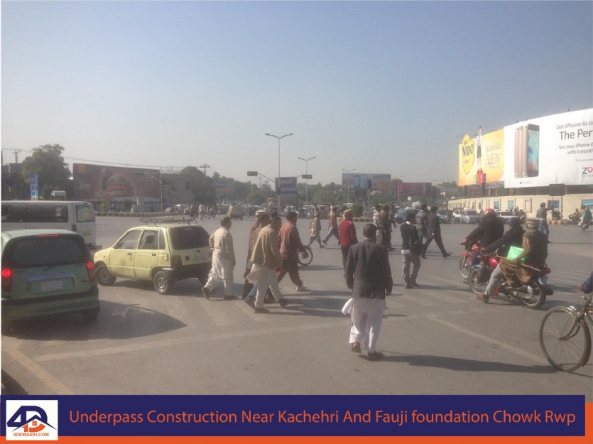 Underpass Construction Near Kachehri And Fauji foundation Chowk Rwp