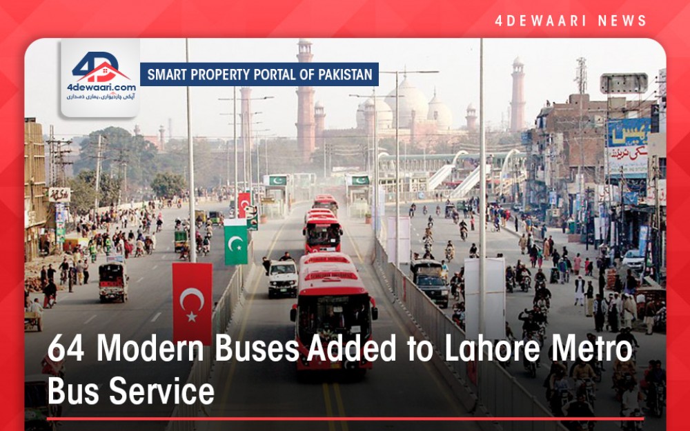 64 Modern Buses Added to Lahore Metro Bus Service