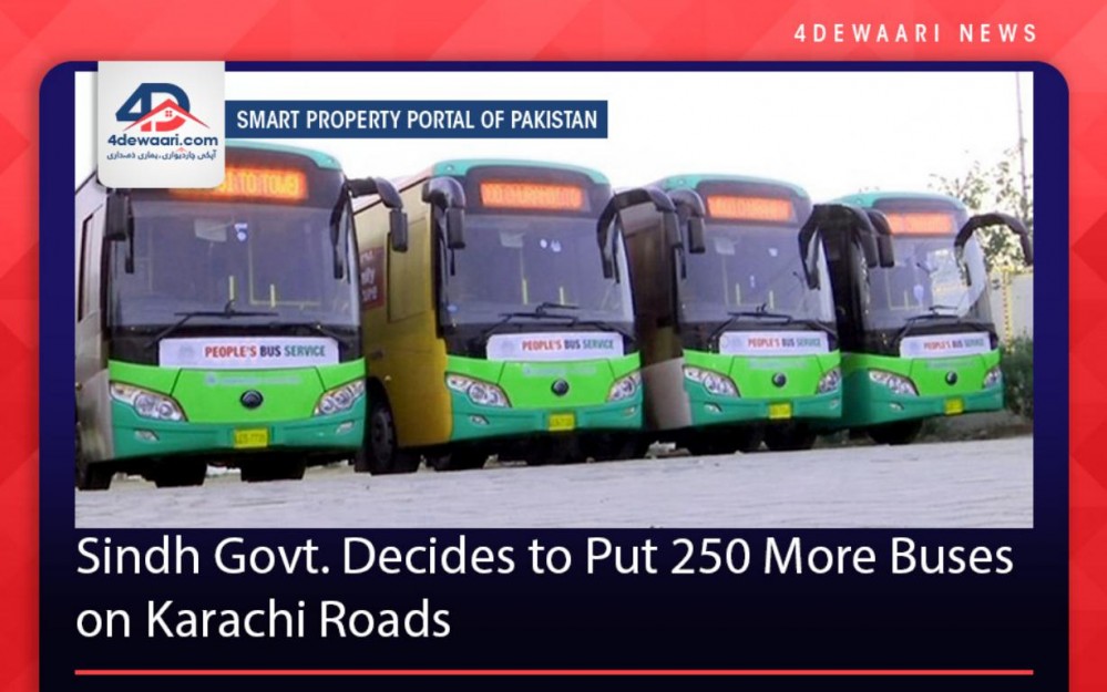 Sindh Govt. Decides to Put 250 More Buses on Karachi Roads