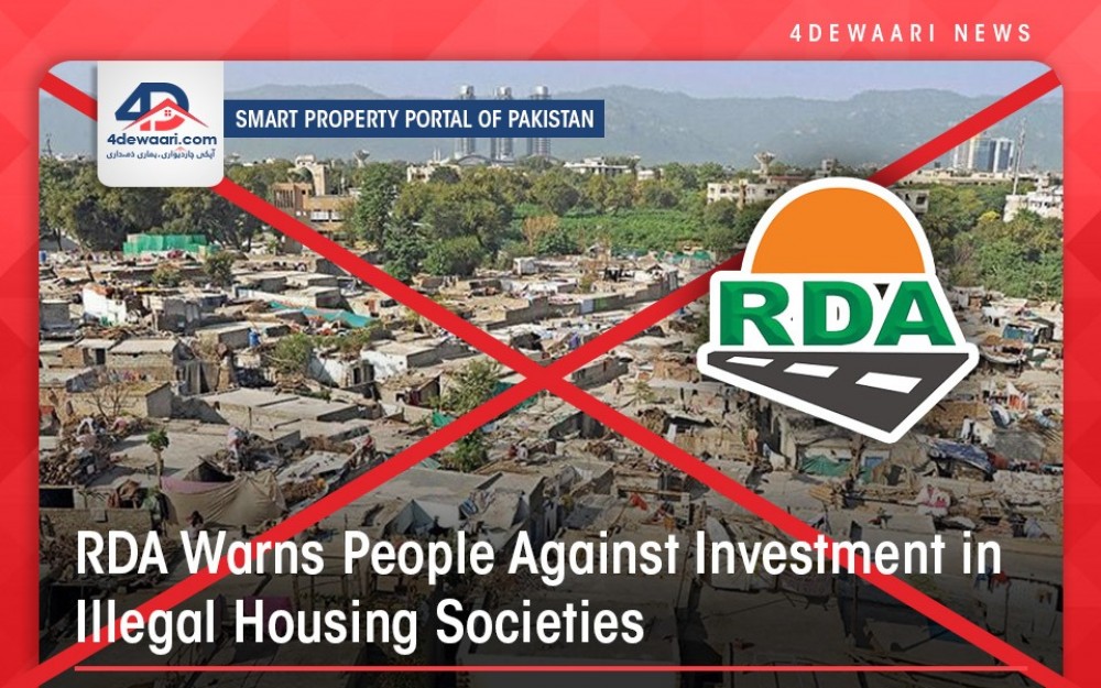 Investment In Illegal Housing Societies Cases, RDA Issues Warnings To People