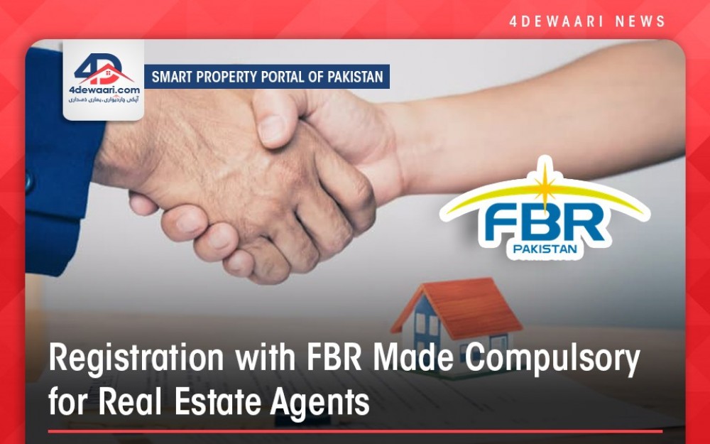Registration with FBR Made Compulsory For Real Estate Agents