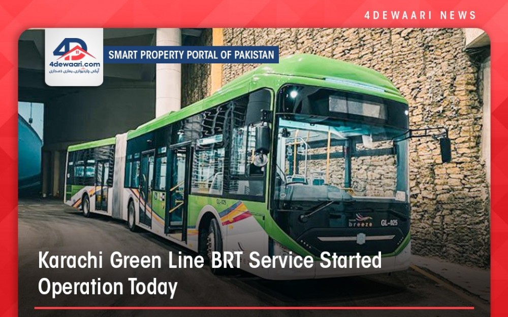 Green Line Bus Service Starts Operation in Karachi
