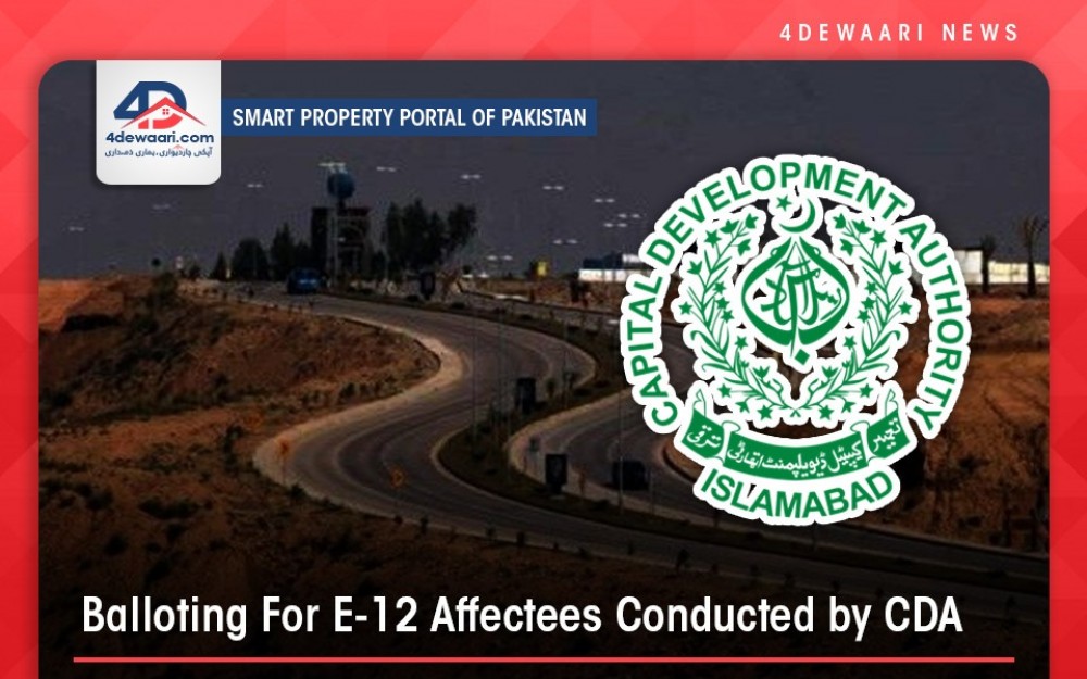 Balloting For E-12 Afectees Conducted by CDA
