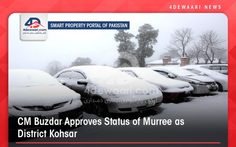 CM Approves District Status of Murree as ‘Kohsar District’