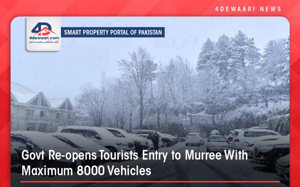 Govt Allows Tourists Entry To Murree With Maximum 8000 Vehicles