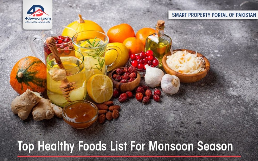 List Of Top Healthy Foods For Monsoon Season