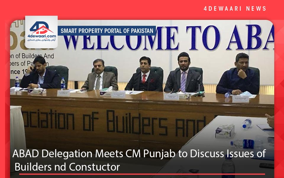 ABAD Delegation Meets CM Punjab to Discuss Issues of Builders