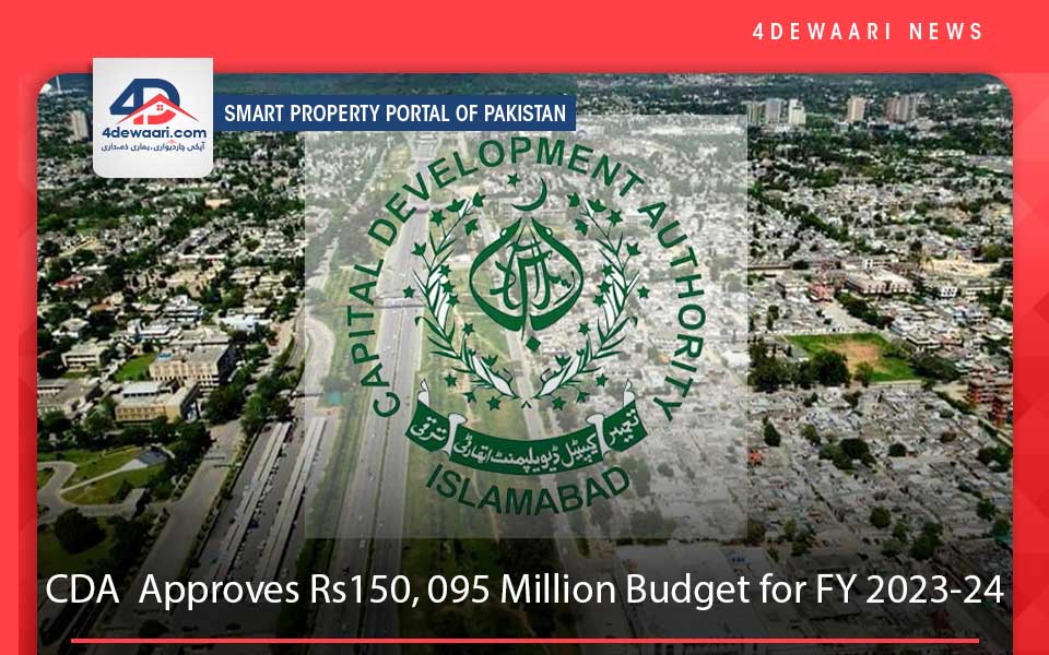 CDA Board Approves Rs150, 095 Million Budget for FY 2023-24