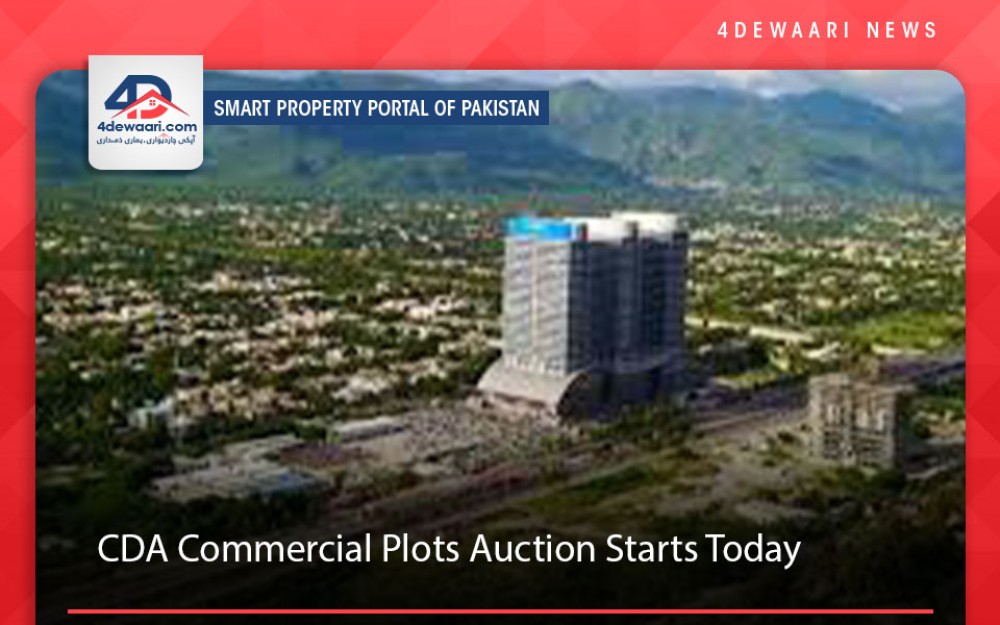 CDA Commercial Plots Auction Starts Today ( May 29)