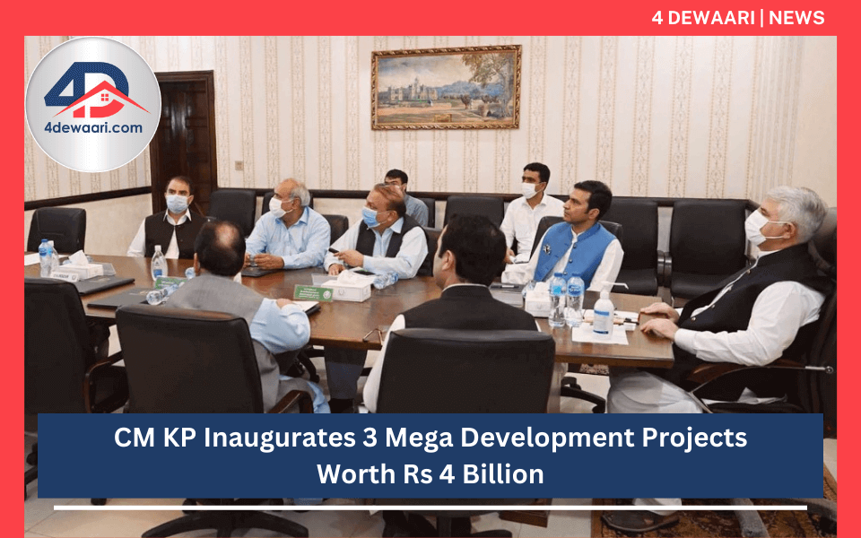 CM KP Inaugurates 3 Mega Development Projects worth Rs 4 Billion