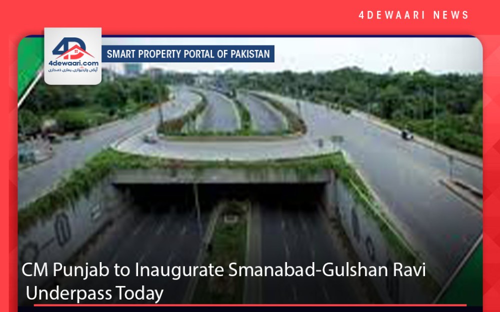 CM Punjab to Inaugurate Smanabad-Gulshan Ravi Underpass Today
