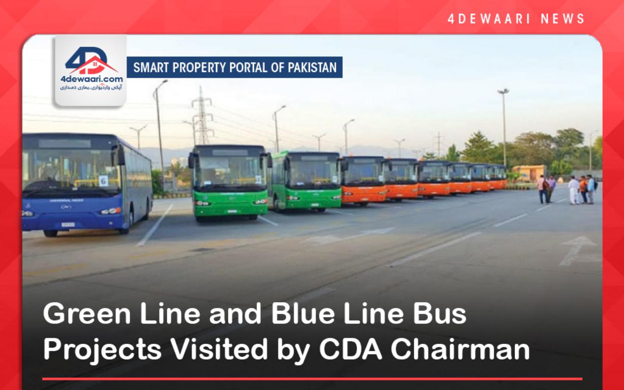 Green Line and Blue Line Bus Projects Visited by CDA Chairman