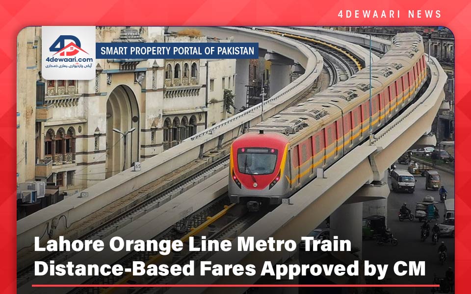 Lahore Orange Line Metro Train Distance-Based Fares Approved by CM