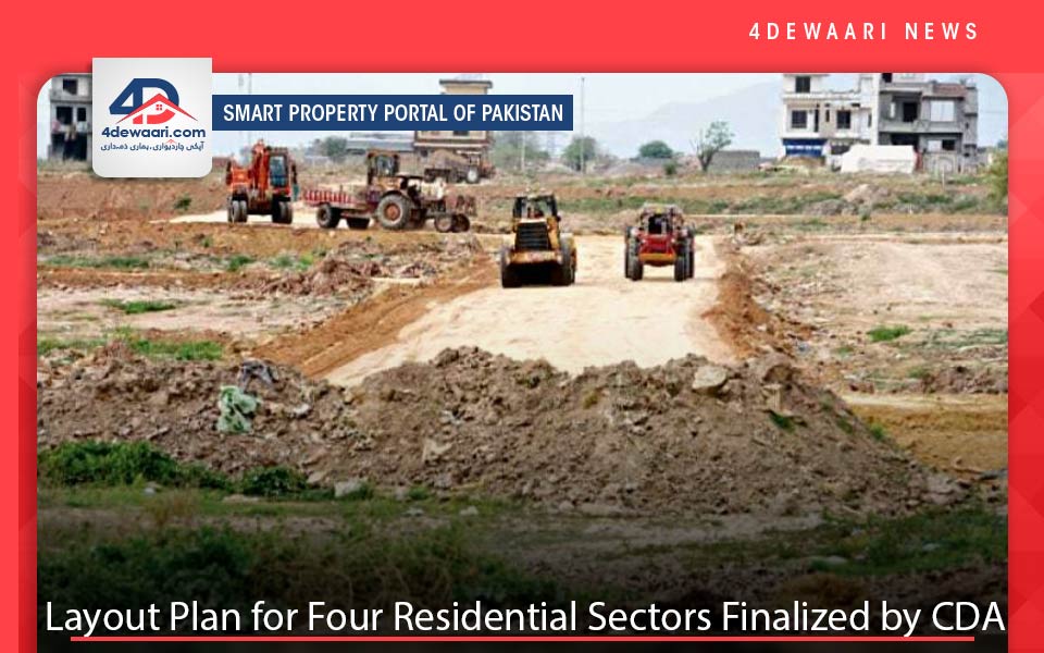 Layout Plan for Four New  Residential Sectors Finalized by CDA