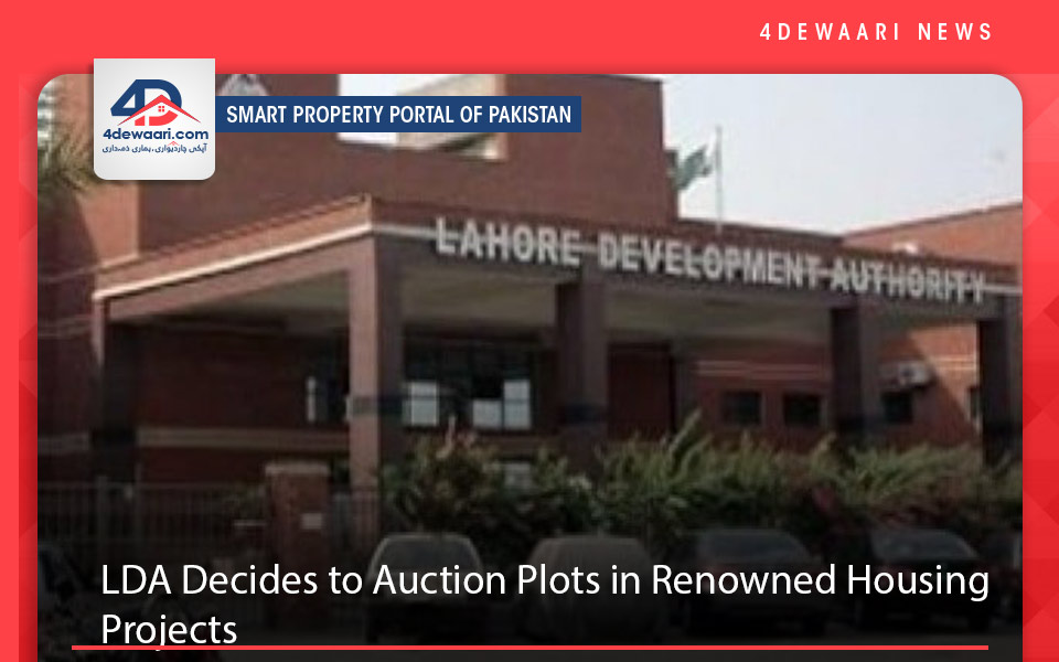 LDA Decides to Auction Plots in Renowned Housing Projects 