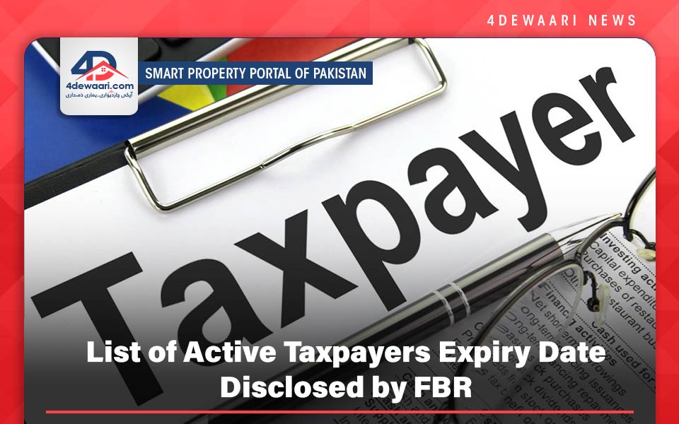 List of Active Taxpayers Expiry Date Disclosed by FBR