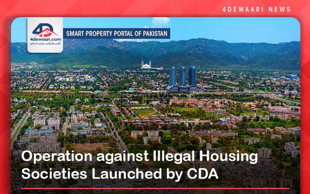 Operation against Illegal Housing Societies Launched by CDA