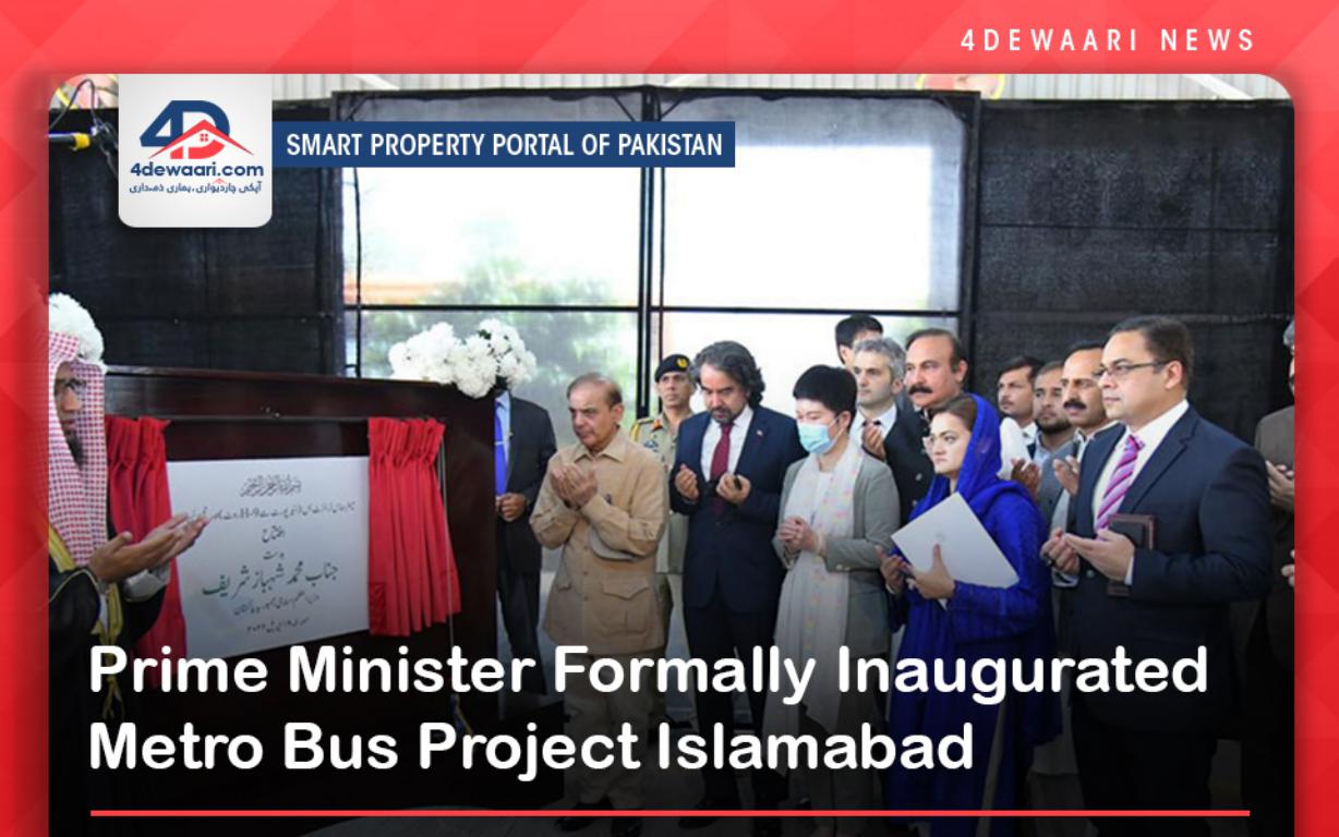 Prime Minister Formally Inaugurated Metro Bus Project Islamabad 