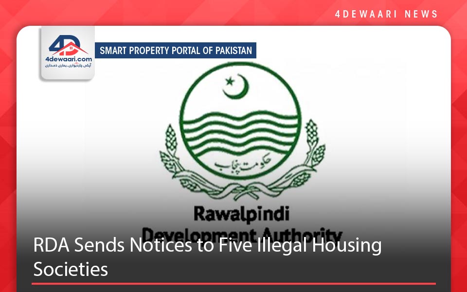 RDA Sends Notices to Five Illegal Housing Societies