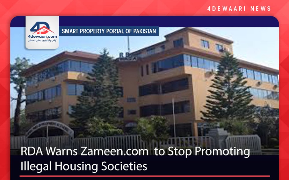 RDA Warns Zameen.com  to Stop Promoting Illegal Housing Societies