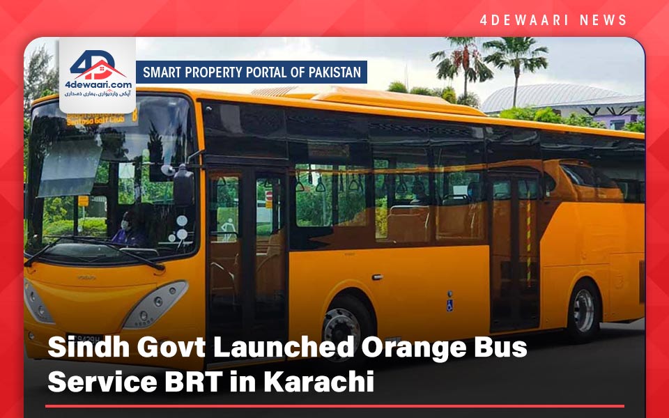 Sindh Govt Launched Orange Bus Service BRT in Karachi 