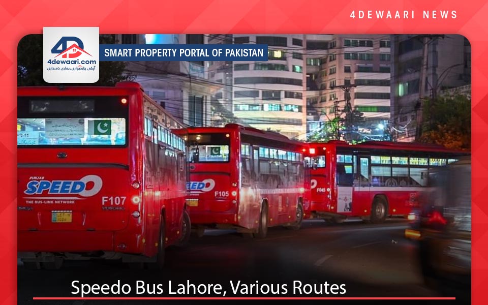 Speedo Bus Lahore, Various Routes