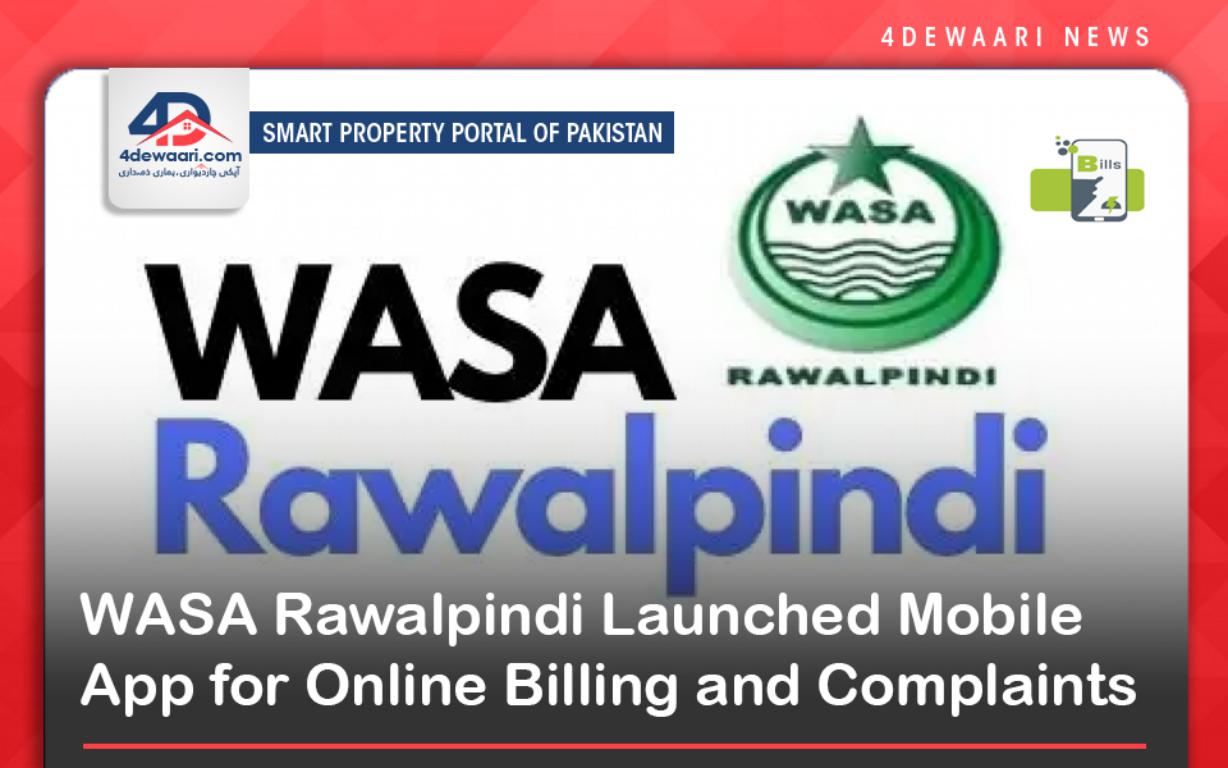 WASA Rawalpindi Launched Mobile App for Online Billing and Complaints