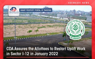 CDA Assures the Allottees to Restart Uplift Work in Sector I-12 in January 2022