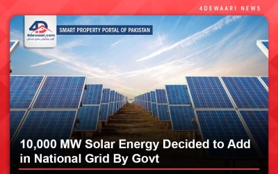 10,000 MW Solar Energy Decided to Add in National Grid By Govt 