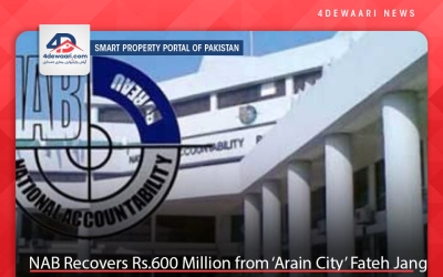 NAB Recovers Rs.600 Million from ‘Arain City’ Fateh Jang  