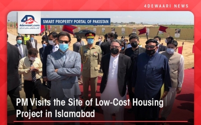 PM Visits Low-Cost Housing Program Location in Islamabad