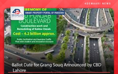 Ballot Date for Grang Souq Announced by CBD Lahore