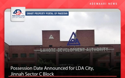 Possession Date of Plots Announced  LDA City,  Jinnah Sector C Block