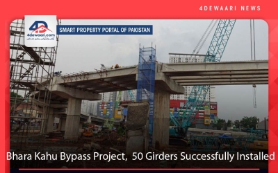 Bhara Kahu Bypass Project, 50 Girders Successfully Installed