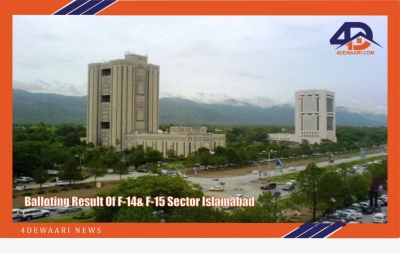 Balloting Result Of F-14& F-15 Sector Islamabad