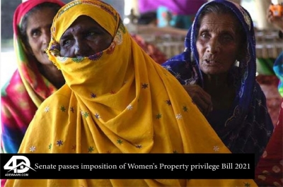 Senate passes imposition of Women's Property privilege Bill 2021
