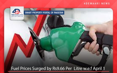 Fuel Prices Hiked by Rs9.66 Per  Liter  w.e.f  April 1