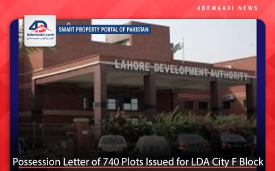 Possession Letter of 740 Plots Issued for LDA City F Block