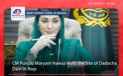 CM Punjab Maryam Nawaz Visits the Site of Dadocha Dam in Rwp
