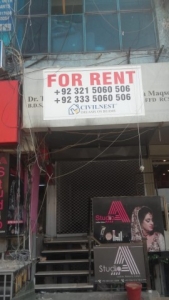 Shop Available for Rent Ideal Location 1130 Sq. Ft