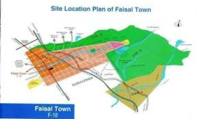 10 Marla Main Double Road Side Residential Plot For Sale in Faisal Town F-18  Islamabad