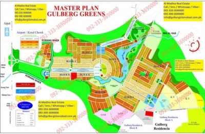 1 kanal plot in J block Gulberg residencia Islamabad