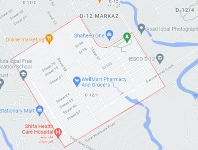 10 Marla Corner plot Available for sale in the CDA sector D-12/1 Islamabad