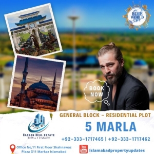 05 Marla, General Block, Residential Plot For Sale In Blue World City Islamabad